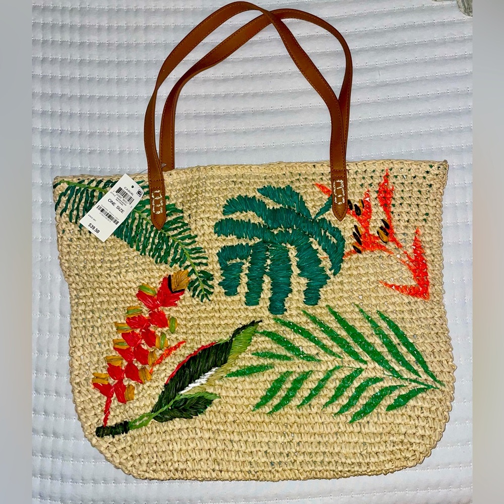 Straw tote